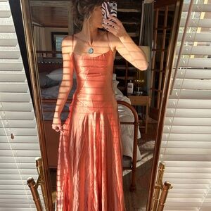 Mare Mare Emmy Satin Corset Maxi Dress